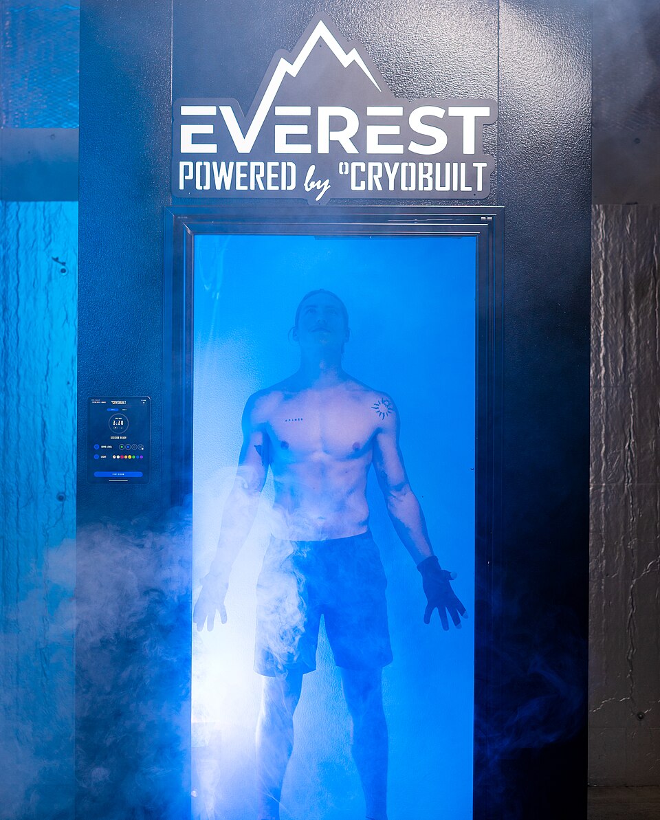 Whole‑body cryotherapy chamber